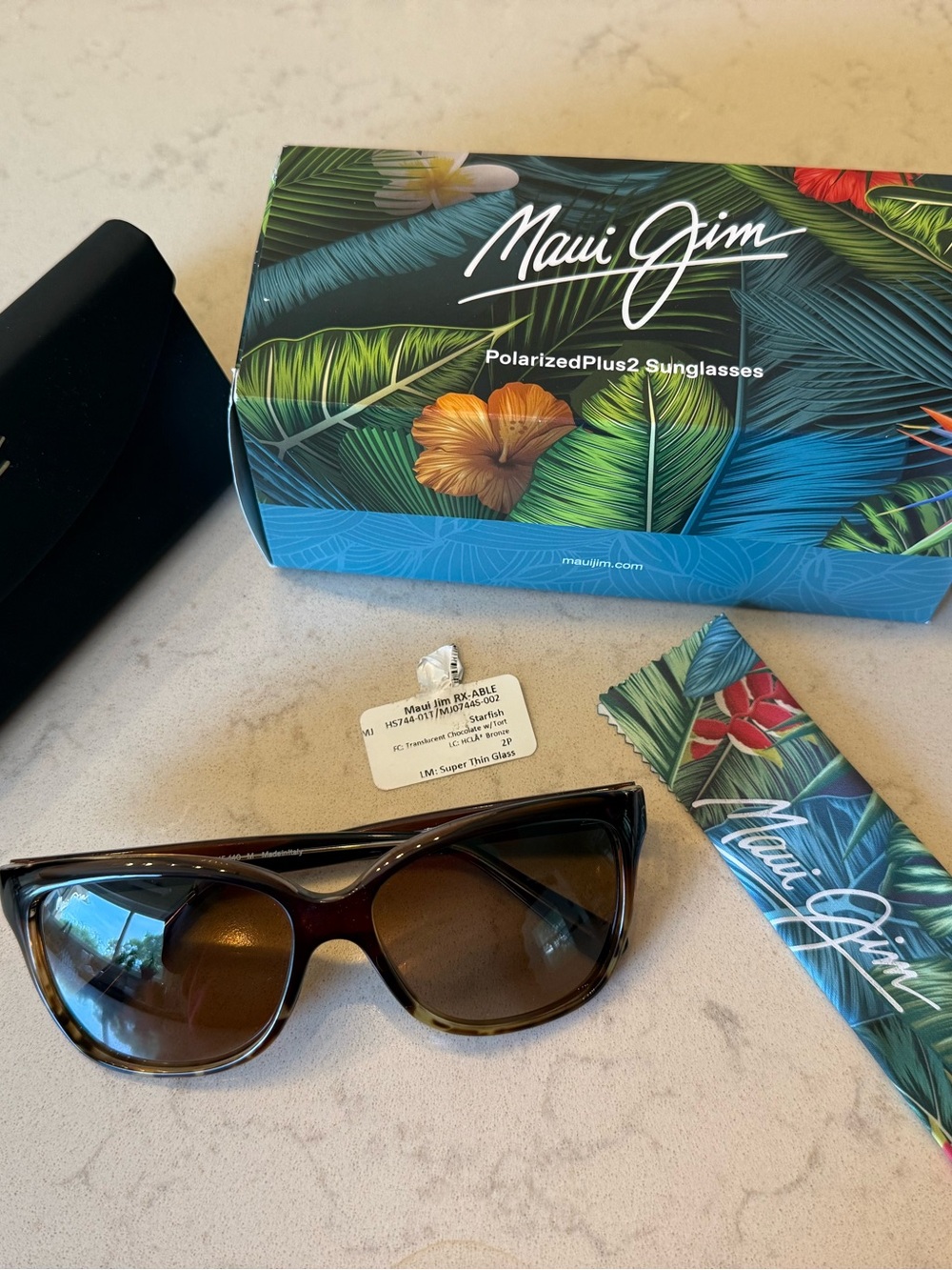 Maui Jim Starfish Polarized Sunglasses - Tortoise Brown Lenses